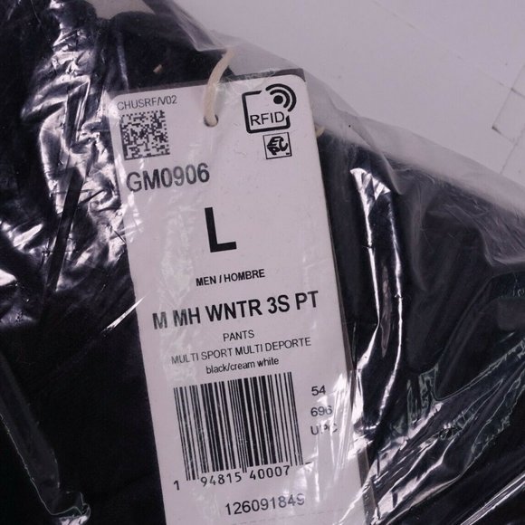 NEW adidas Winter 3-Stripes Pants GM0906 Black - Picture 10 of 12